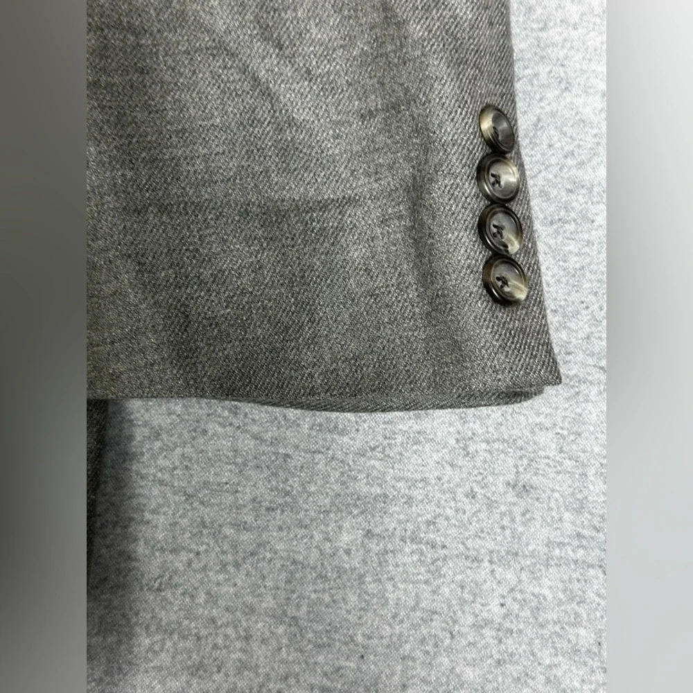 Loro Piana Italy Nordstrom Blazer Mens 42R Gray Two Button 100% Cashmere